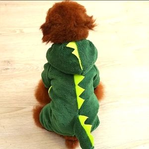 Dog Dinosaur Hoodie Coat Costume Cat Winter Fleece Puppy Costumes Kitten Outfit